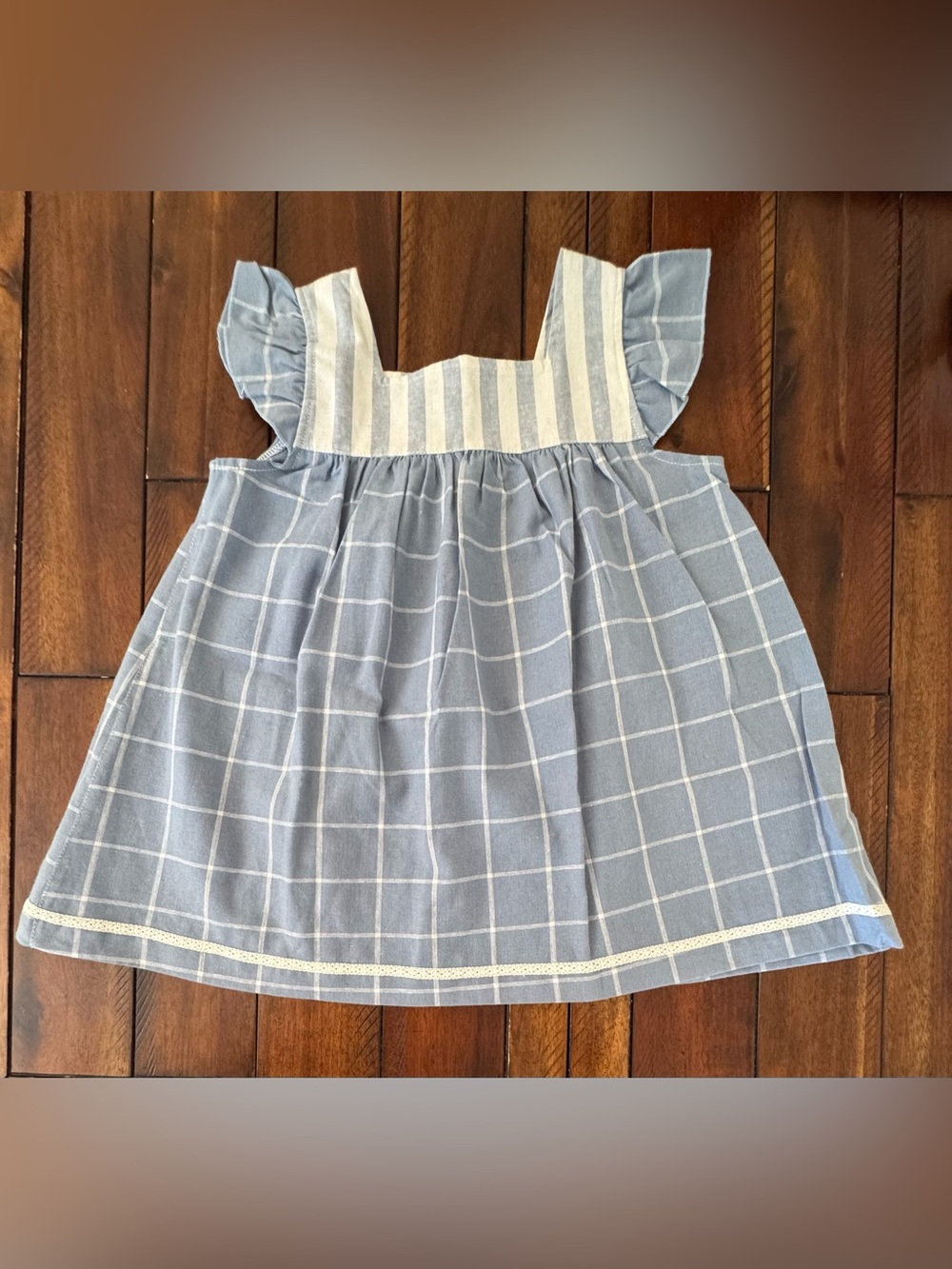 Matilda Jane Platinum Grey Skies Shabby Top size 6